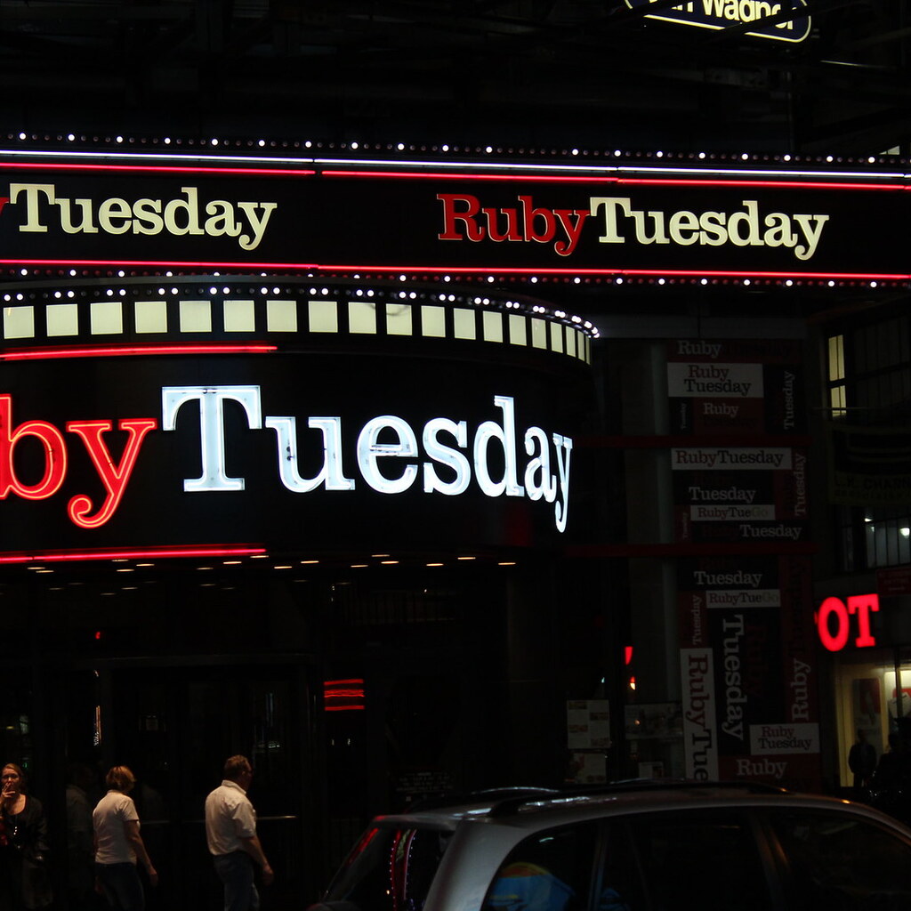 Photo of a sign saying Tuesday