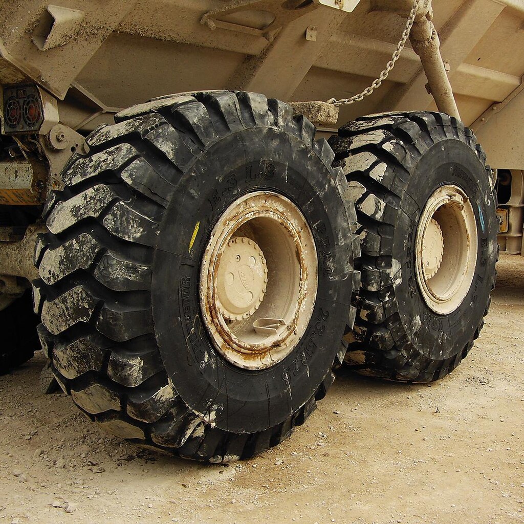 Photo of truck tyres