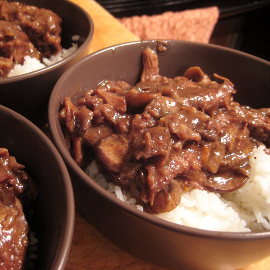 Photo of beef and mushroom stew