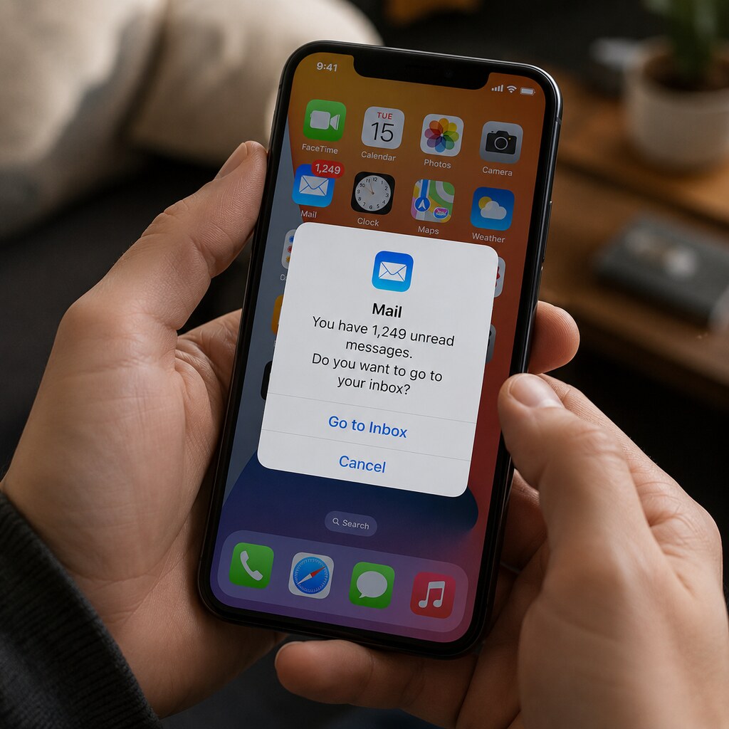 Generated image of unread messages