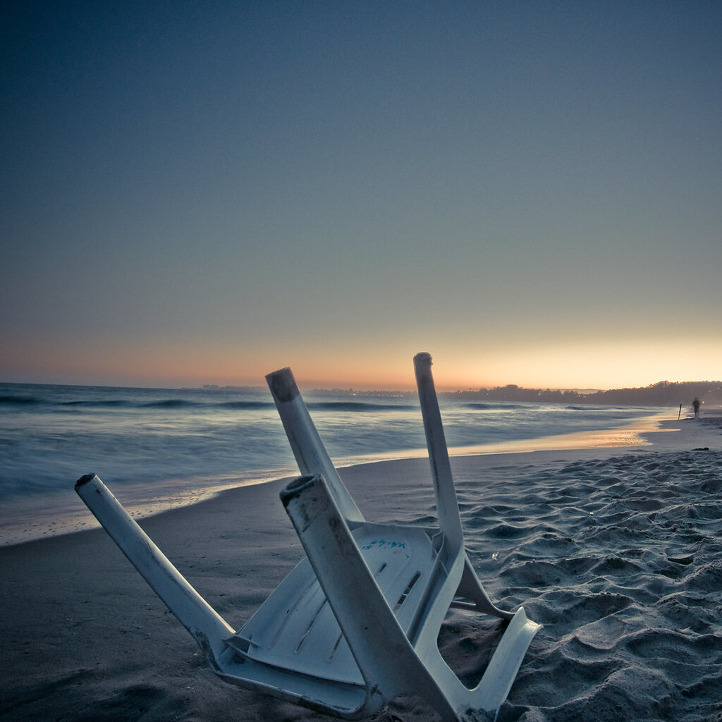 Photo of an upturned chair