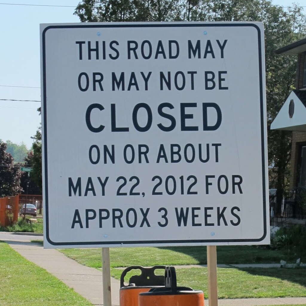 Photo of a very vague sign