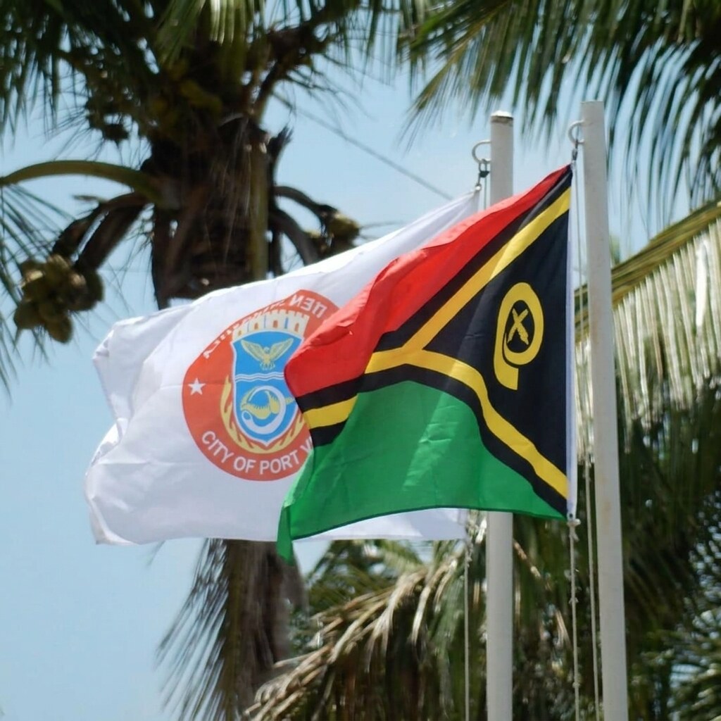 Altered photo of the Vanuatu flag