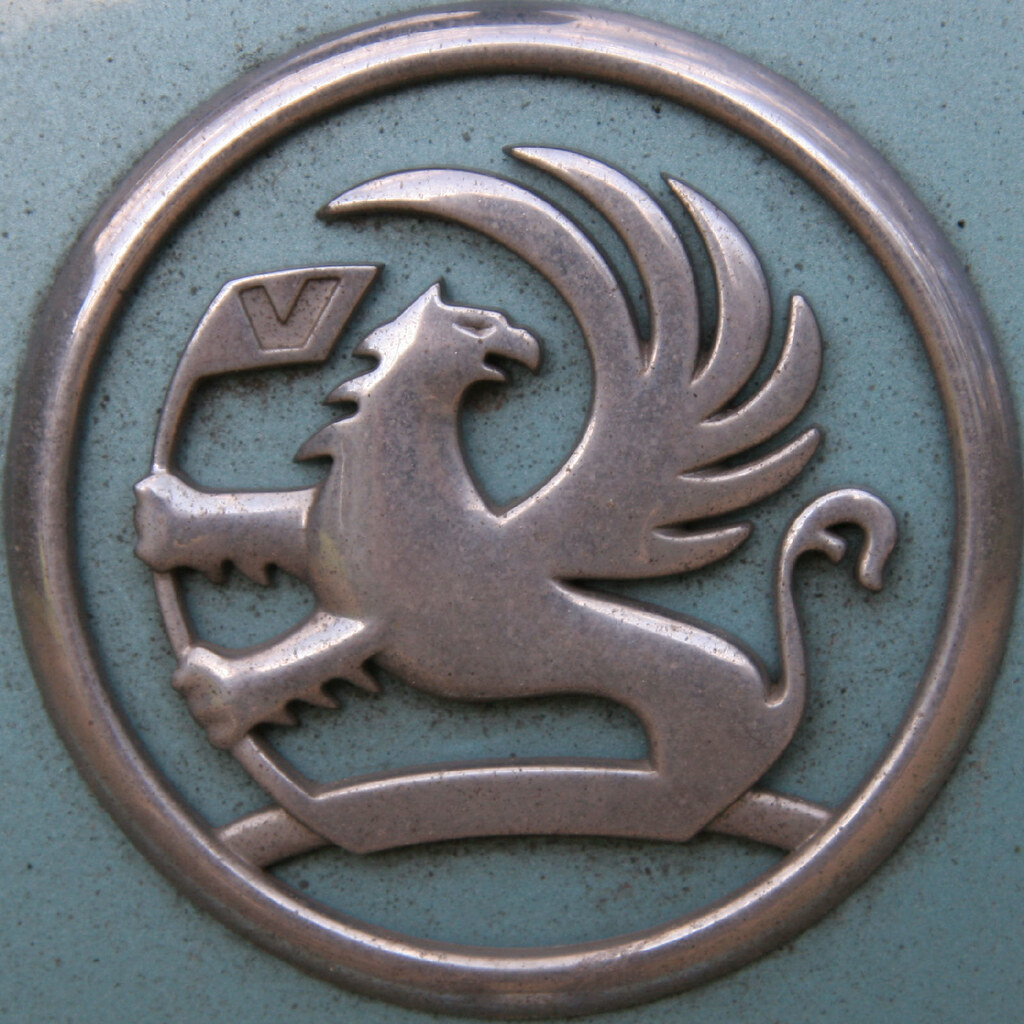 Photo of a Vauxhall badge