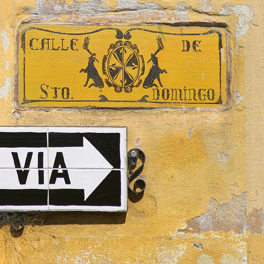 Photo of a sign that says via
