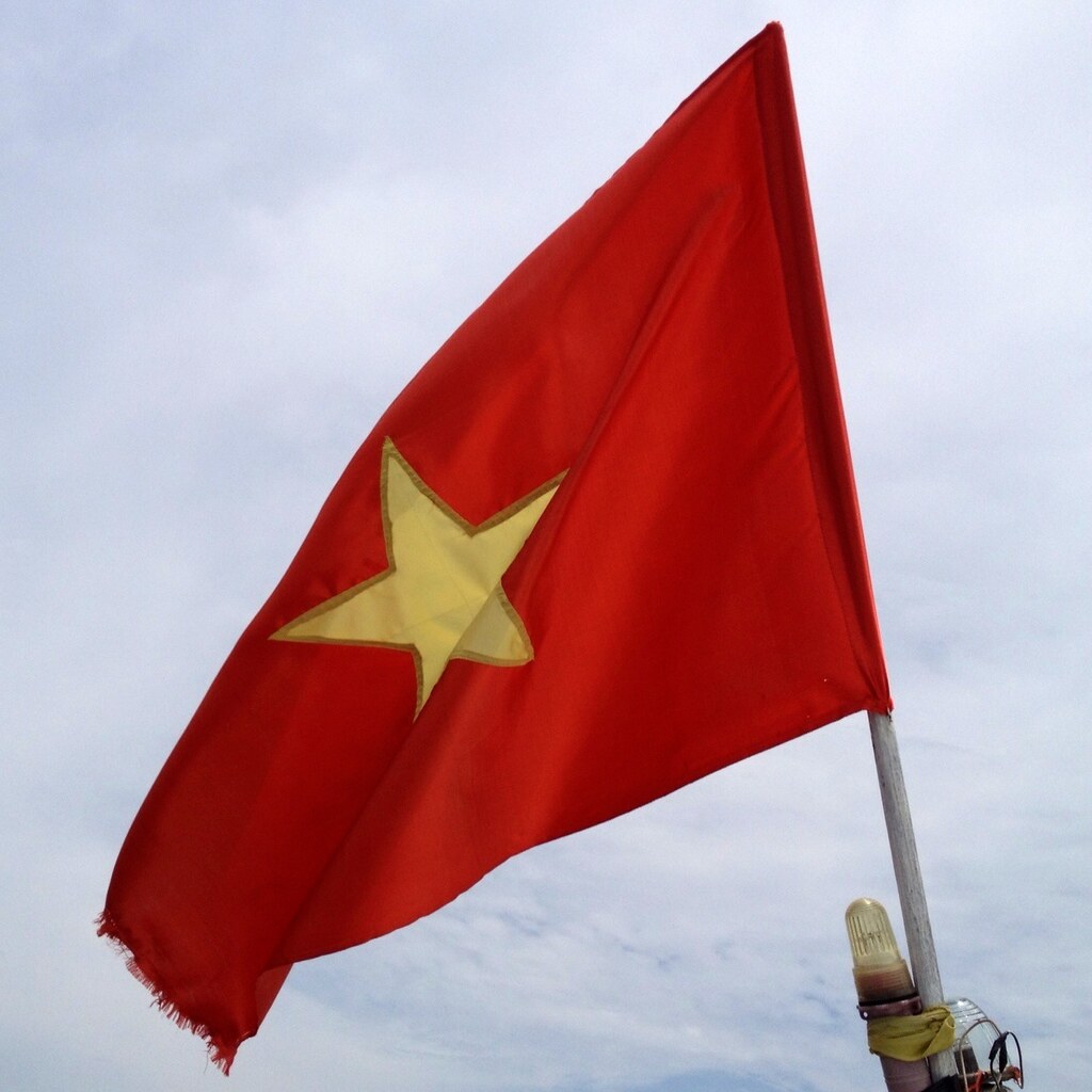 Photo of a Vietnamese flag