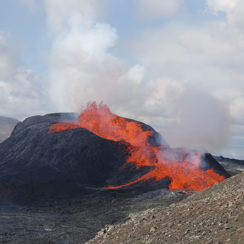 Photo of a volcano