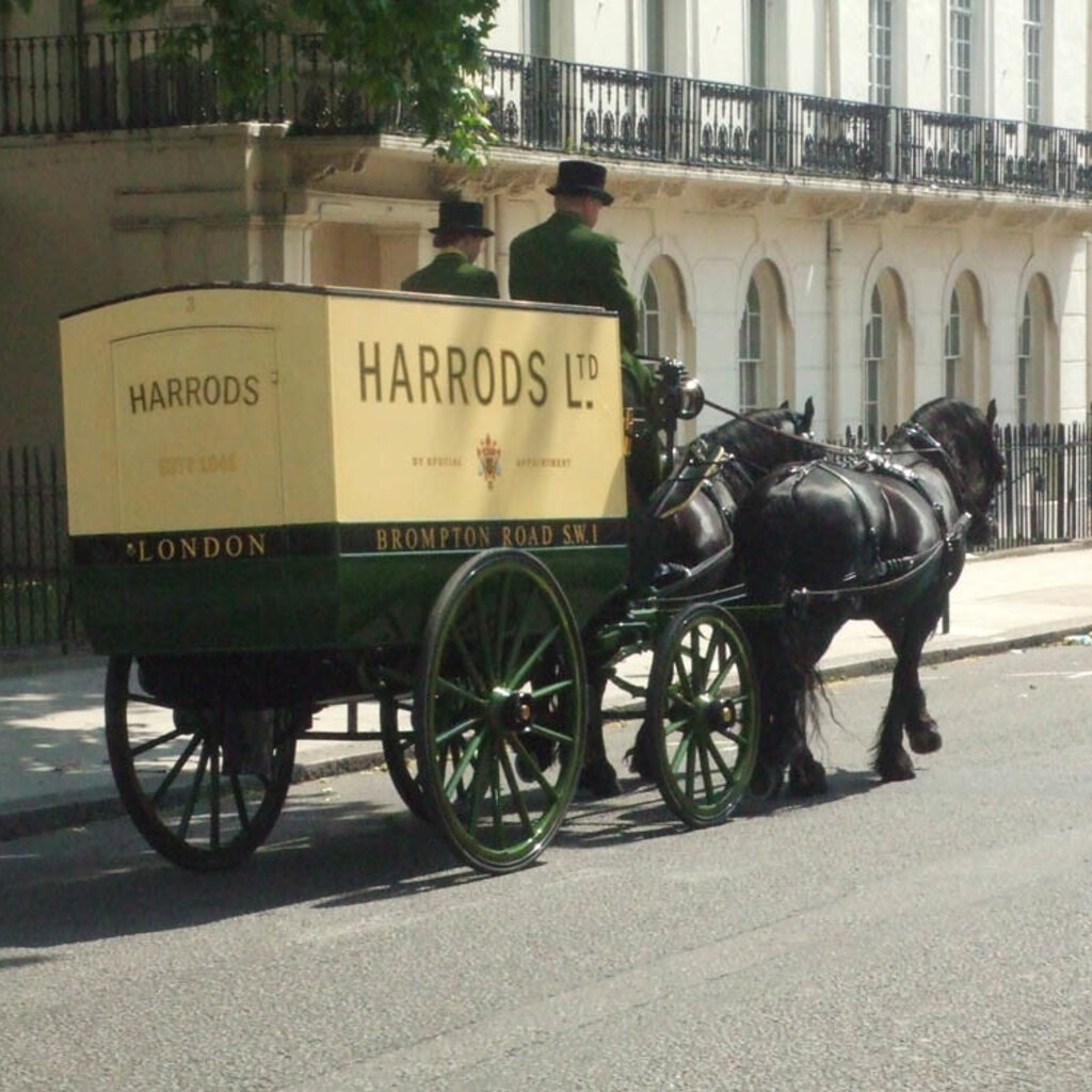 Photo of a horse-drawn wagon