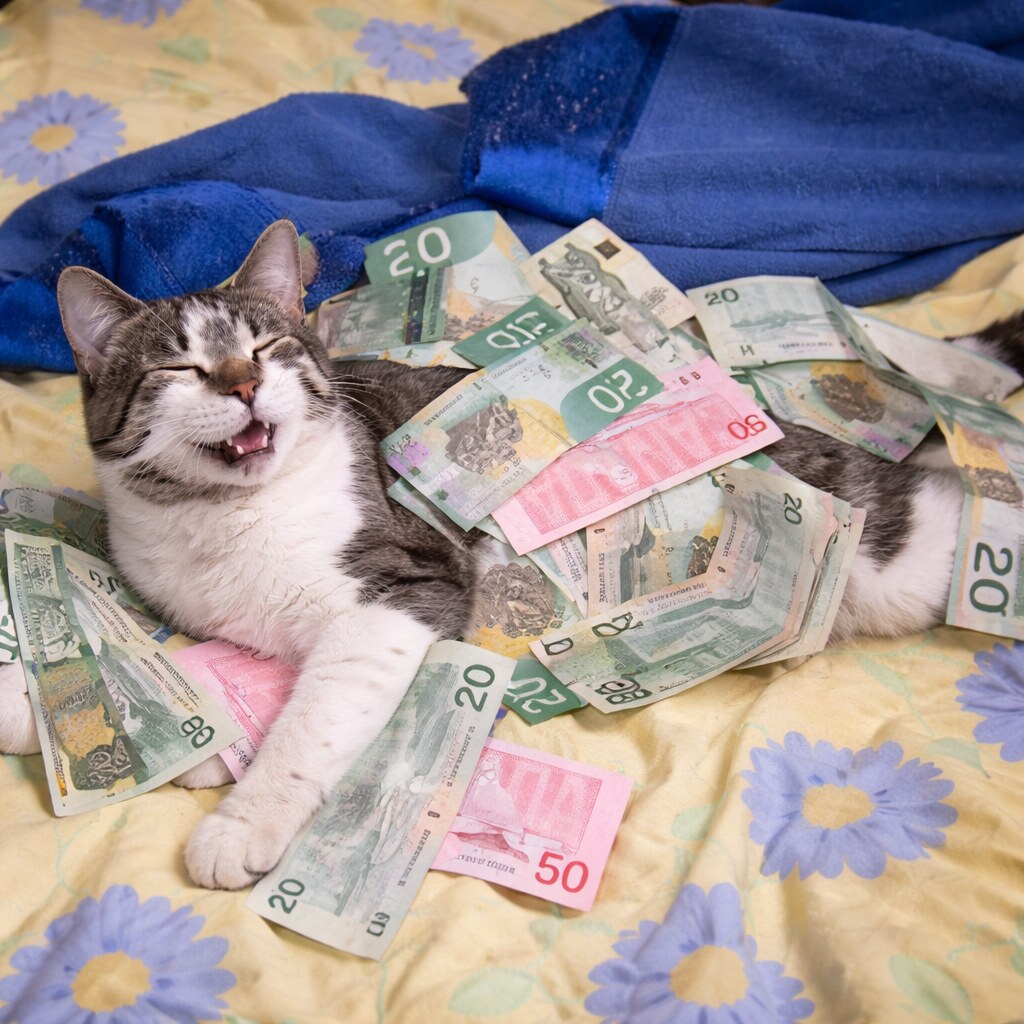 Wealthy cat.