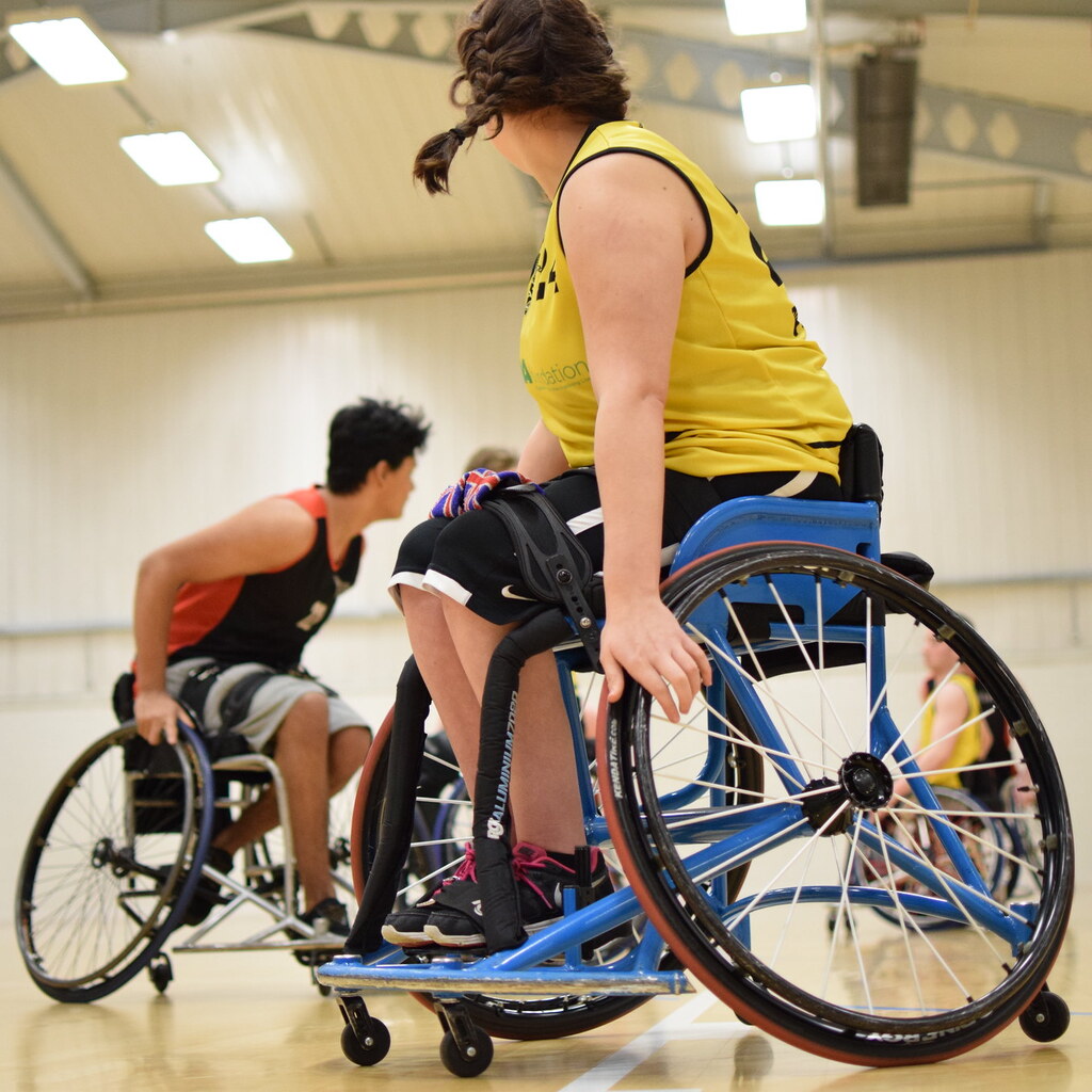 Photo of athetes using wheelchairs