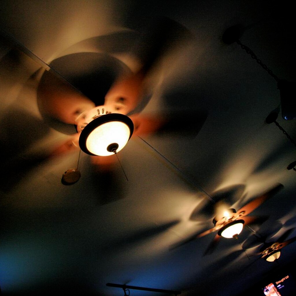 Photo of fans whirring