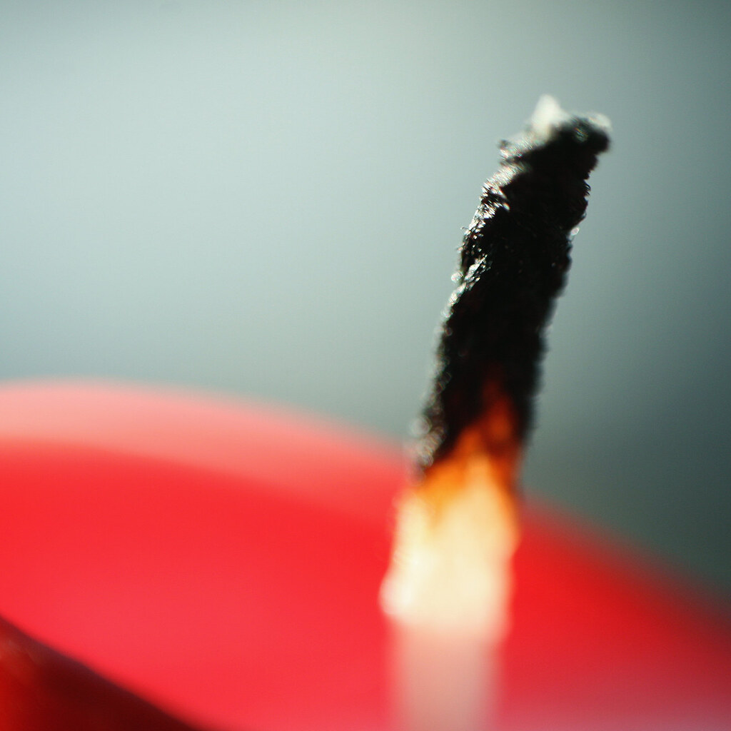 Photo of a candle wick.