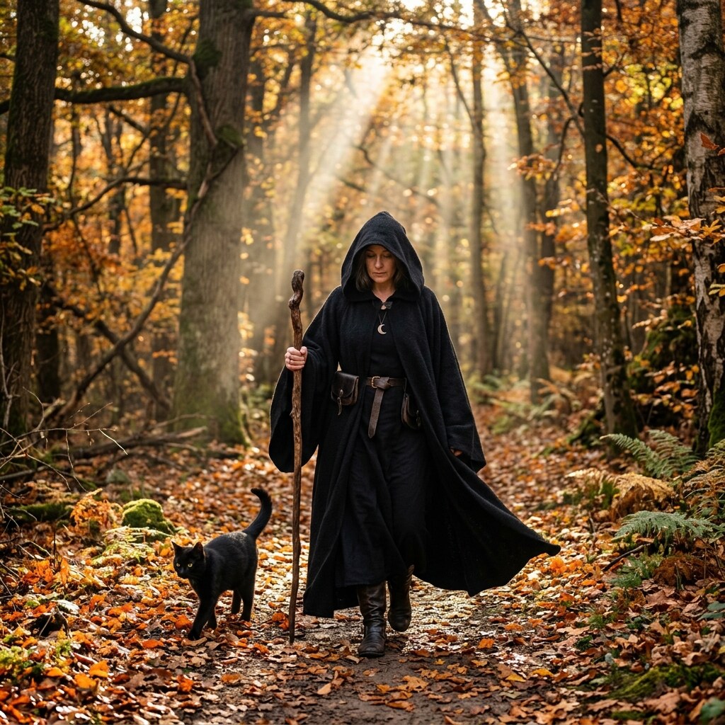 Generated image of a witch