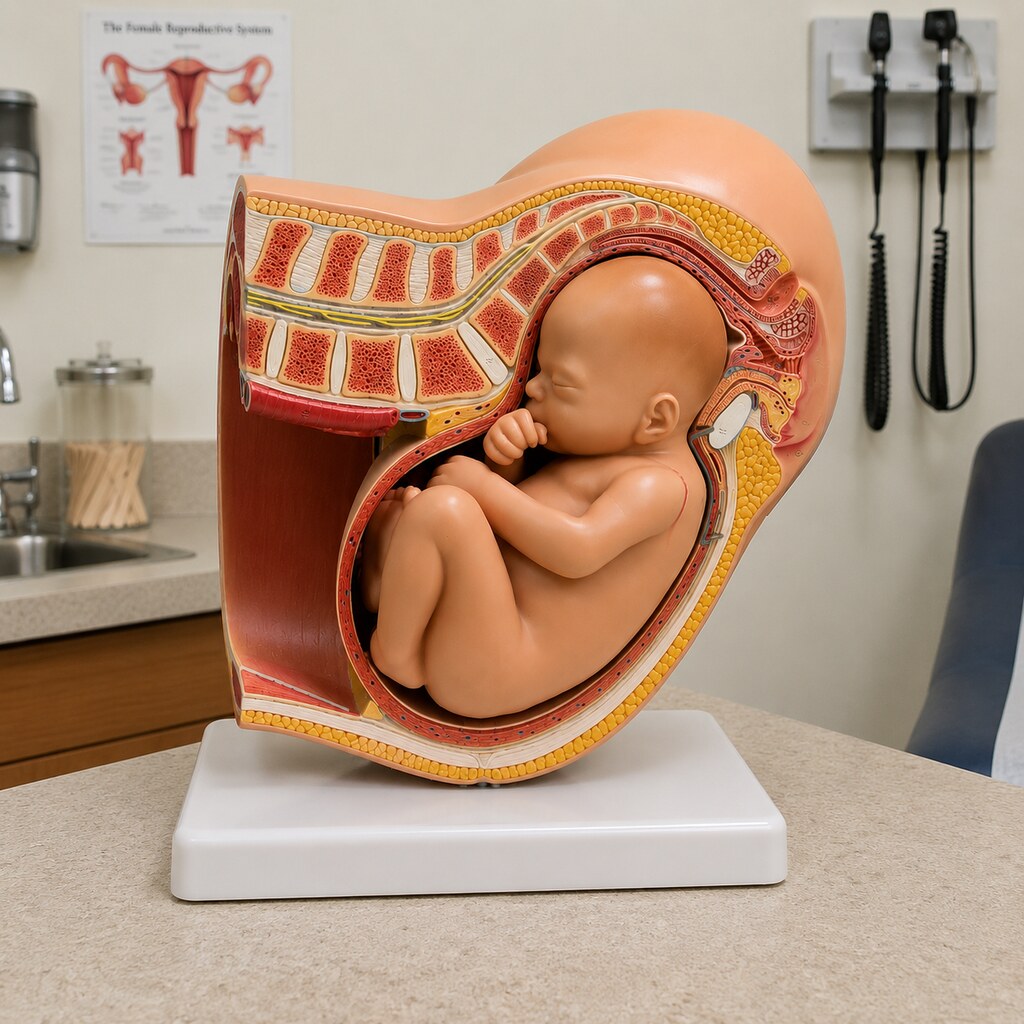 Generated image of an educational uterus model