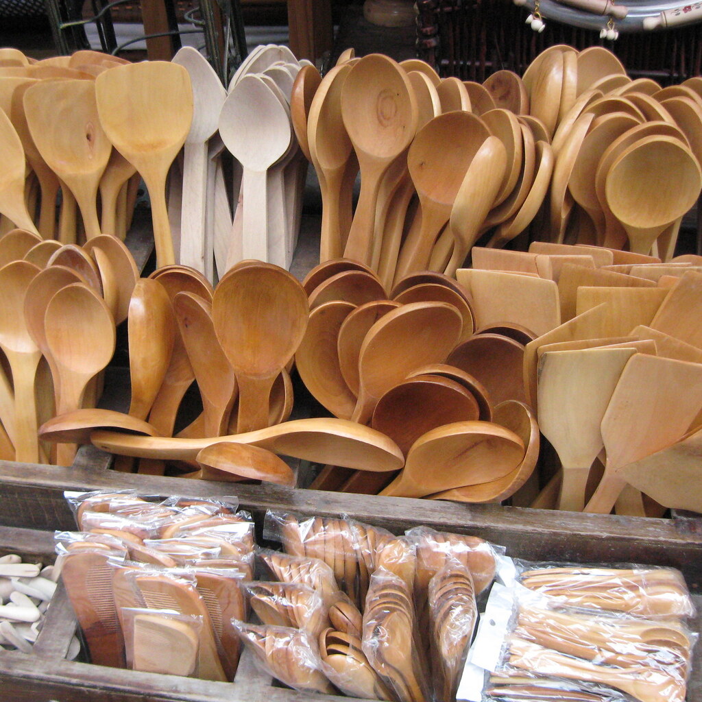 Photo of a wooden spoon
