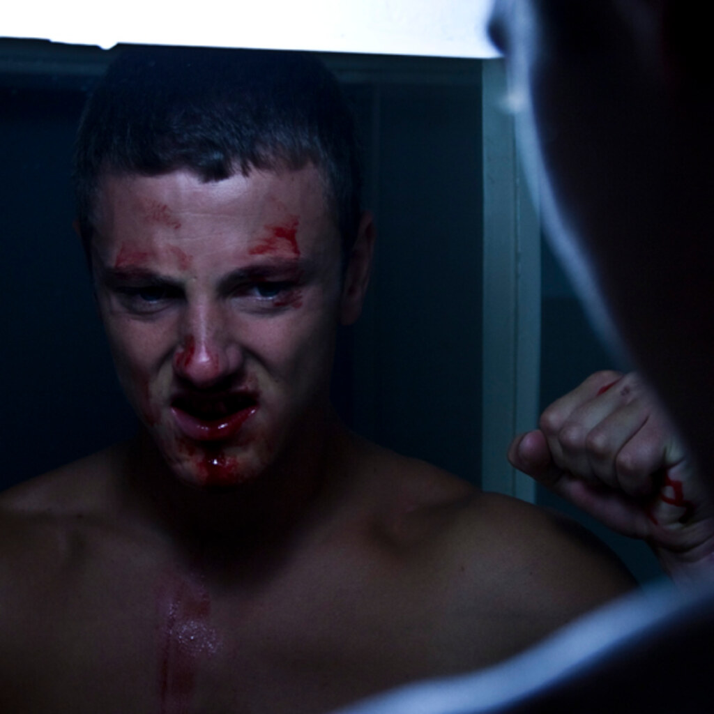 Photo of an angry young man