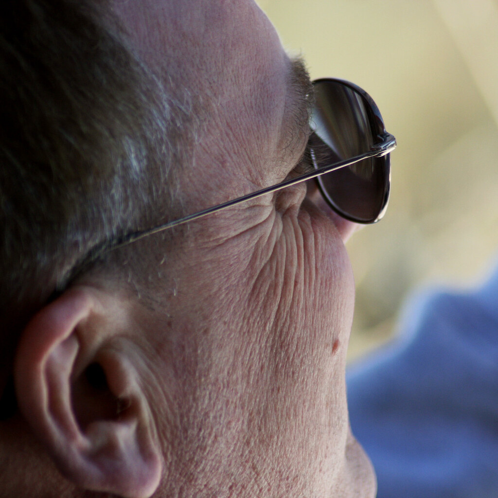 Photo of a man with wrinkles