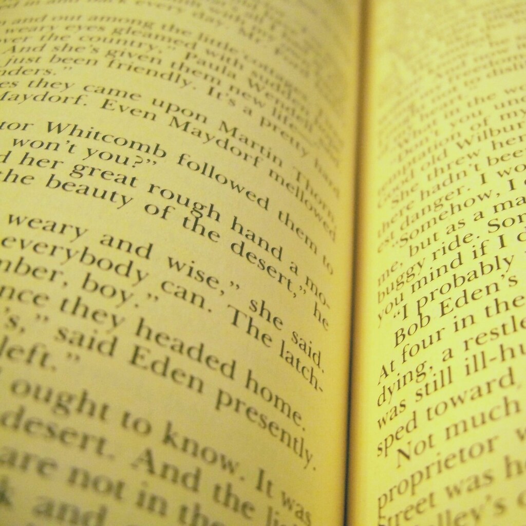 Photo of a yellowish book