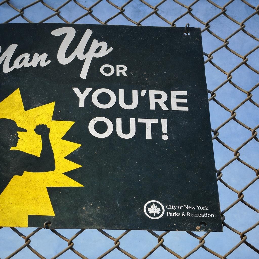 Photo of a sign containing the word you're