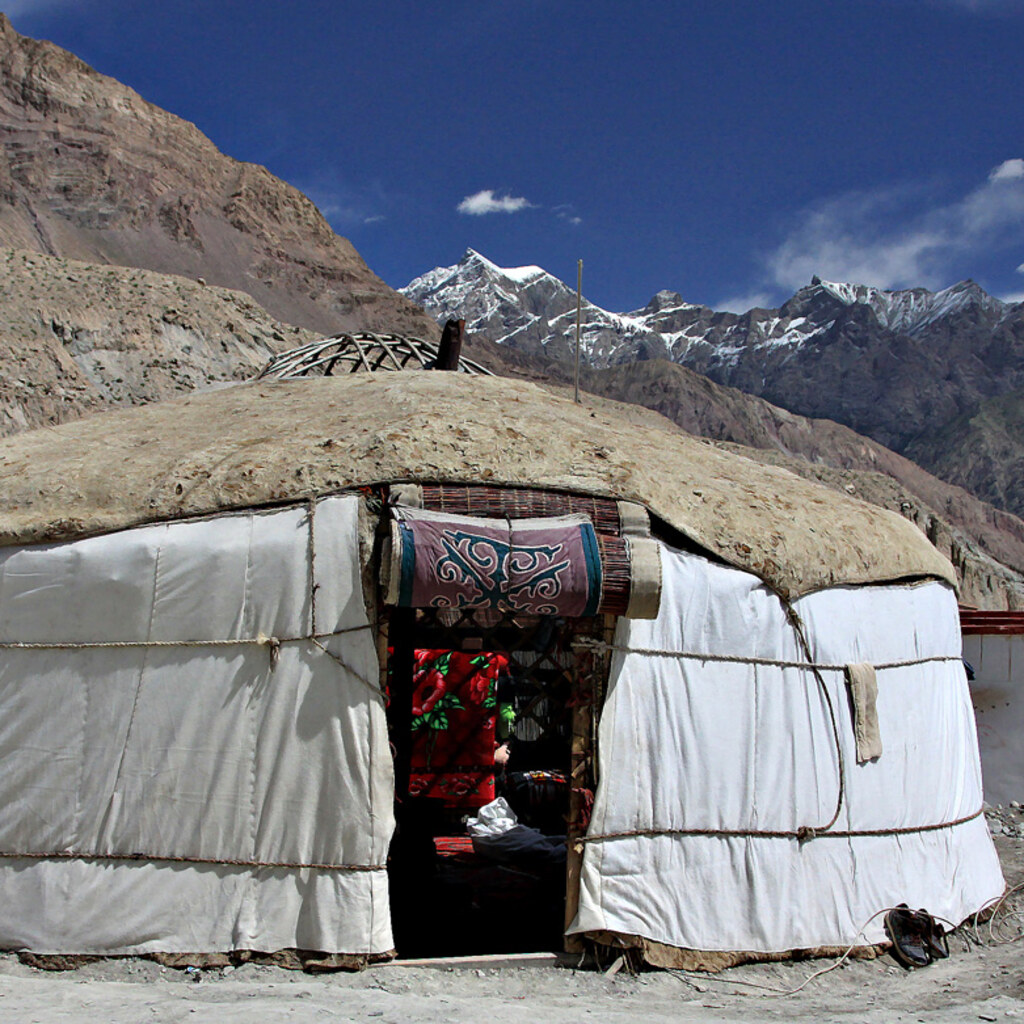 Photo of a yurt