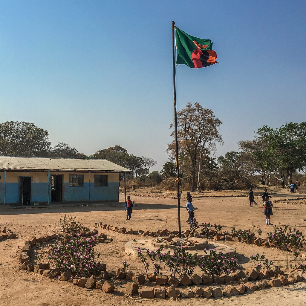 Photo of the Zambian flag