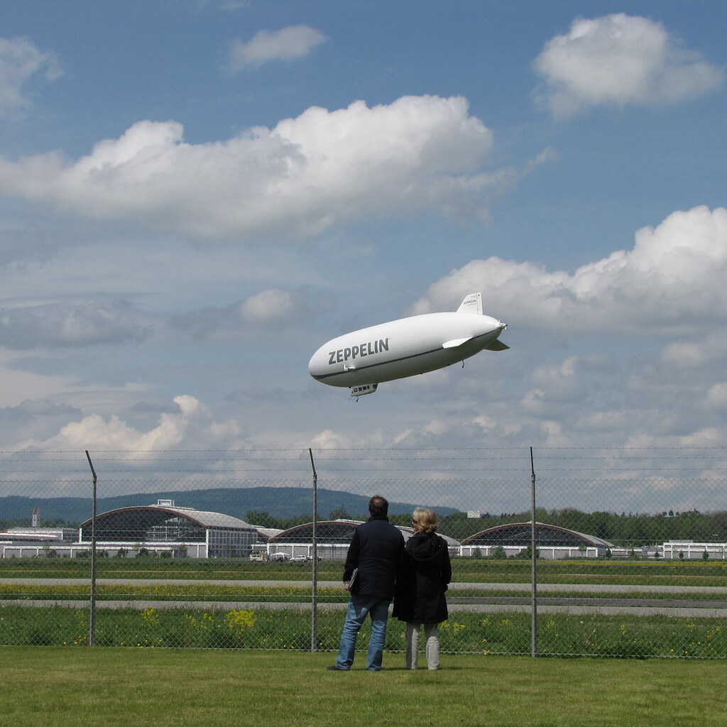 Photo of a zeppelin