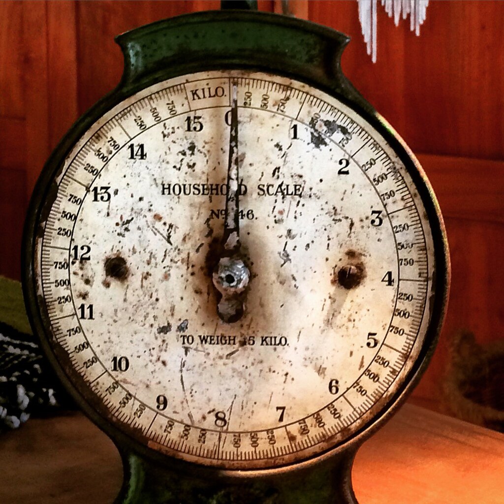 Photo of a zeroed scale