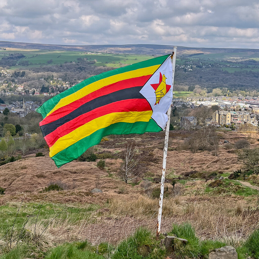 Photo of the Zimbabwe flag