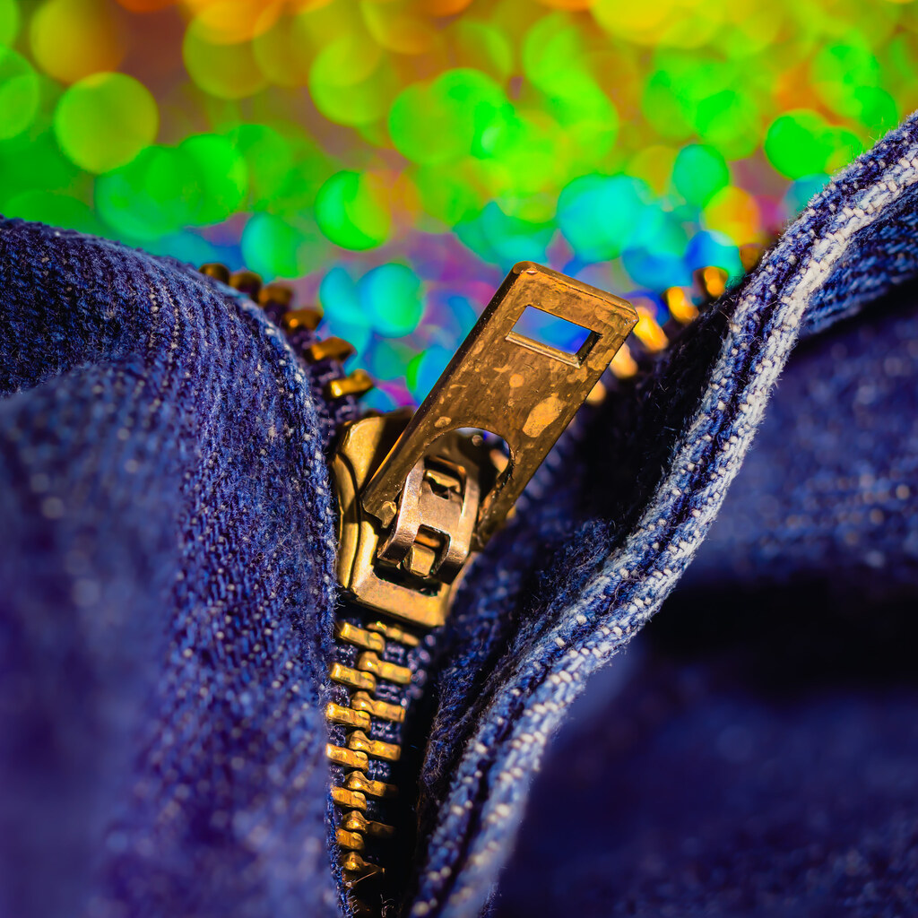 Photo of a zipper